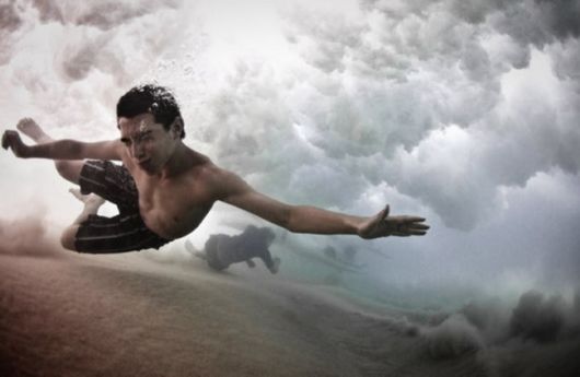 Swimming Under The Waves