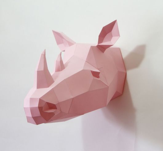 Geometric Paper Animal Sculptures