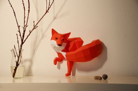 Geometric Paper Animal Sculptures
