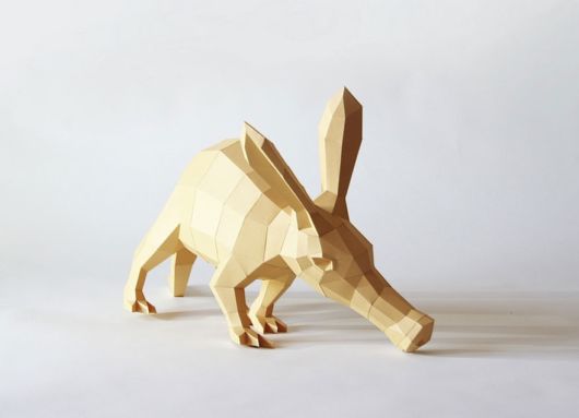 Geometric Paper Animal Sculptures