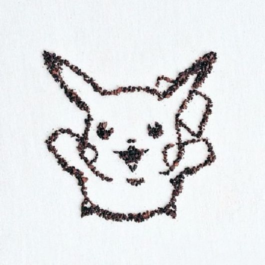 Beautiful Ground Coffee Art