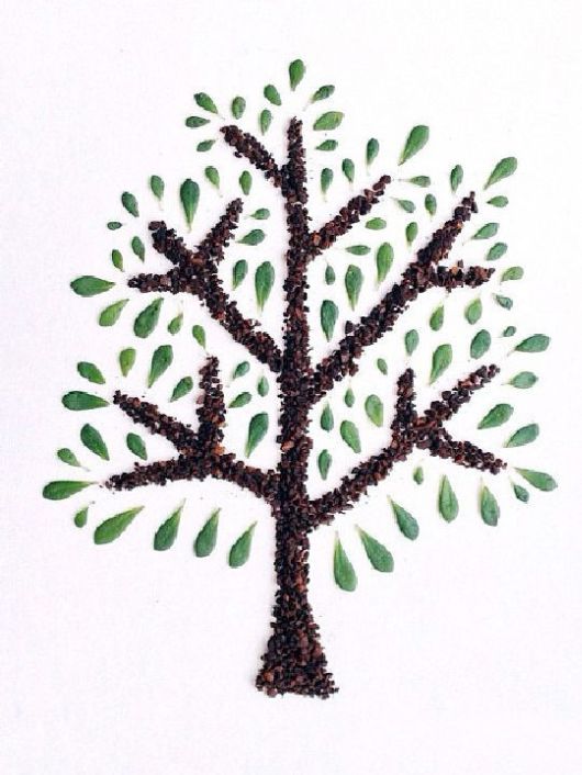 Beautiful Ground Coffee Art