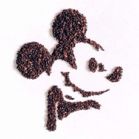 Beautiful Ground Coffee Art