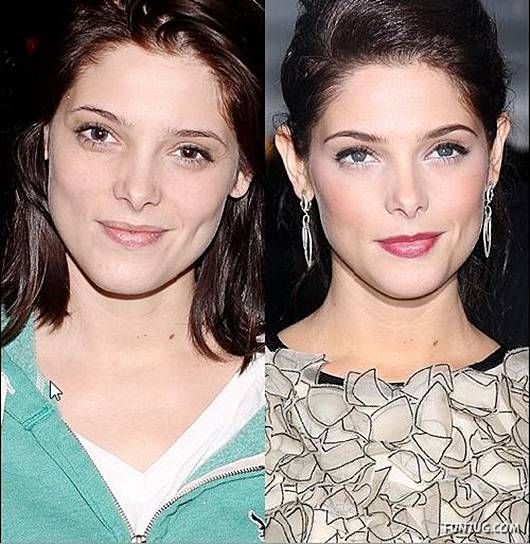 Hollywood Queens With and Without Makeup