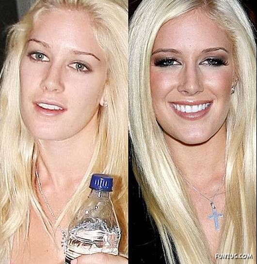 Hollywood Queens With and Without Makeup