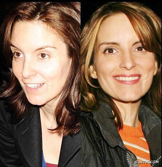 Hollywood Queens With and Without Makeup