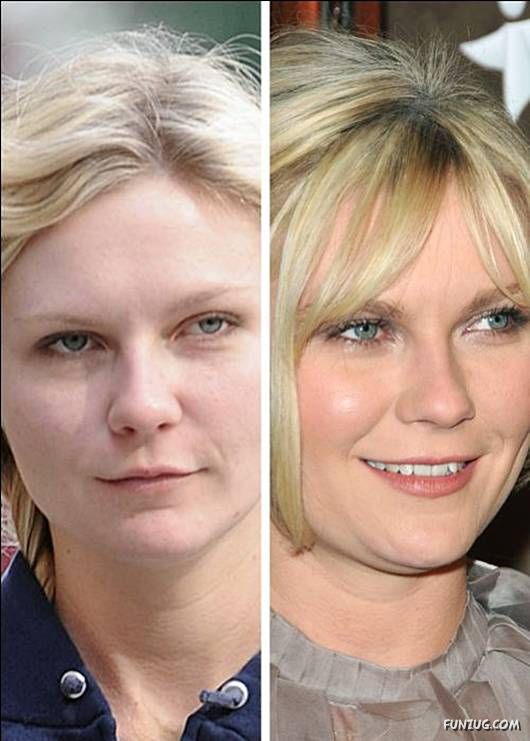 Hollywood Queens With and Without Makeup