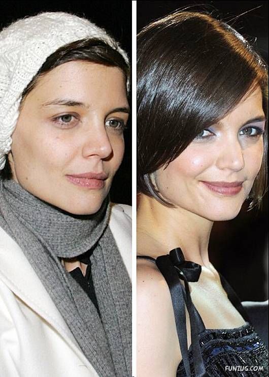 Hollywood Queens With and Without Makeup