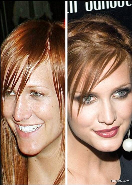 Hollywood Queens With and Without Makeup