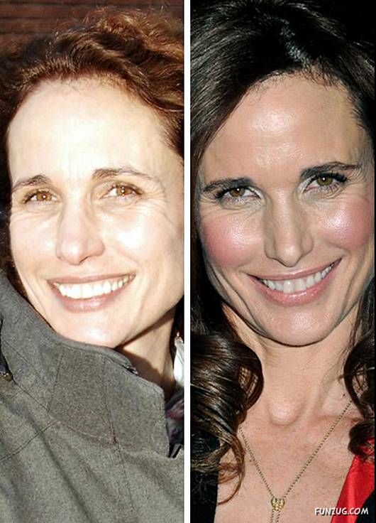 Hollywood Queens With and Without Makeup