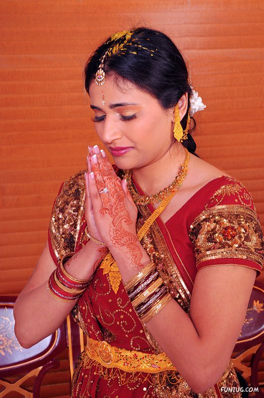 Indian Brides with Eastern Makeup