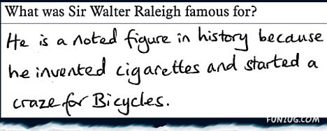 Funny Explanations by a Student