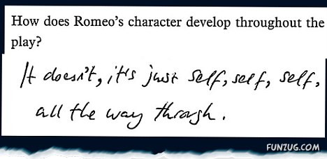 Funny Explanations by a Student