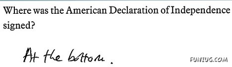 Funny Explanations by a Student