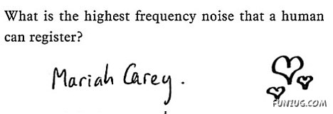 Funny Explanations by a Student