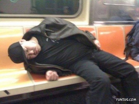 Unusal Styles of Sleeping at Public Places