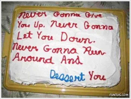 Funny Texts On The Cakes