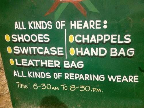 Spelling Mistakes From India That Will Make You Laugh
