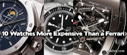 Top 10 Watches More Expensive Than A FERRARI