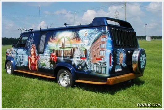 Custom Creative Painted Vans | Funzug.com