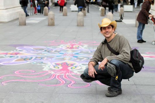 Sand Paintings That Die With Wind
