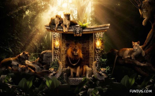 Click to Enlarge - Cool Animals Abstract Wallpapers