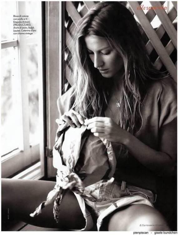 Lovely Gisele Bundchen in Elle Magazine