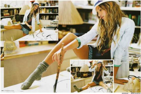Lovely Gisele Bundchen in Elle Magazine