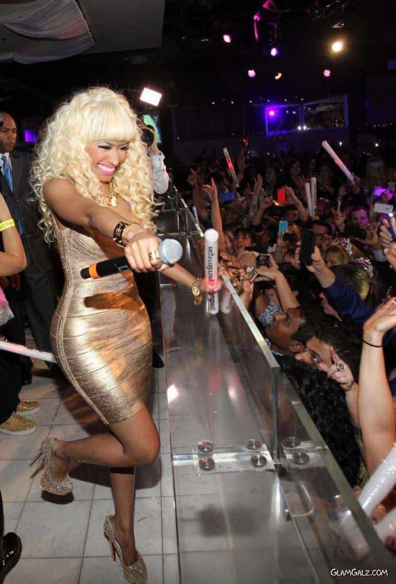Nicki Minaj At Pure Nightclub In Las Vegas
