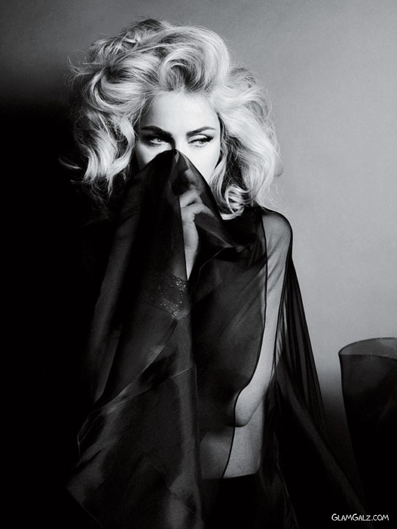 Glamorous Madonna in BnW Shoot