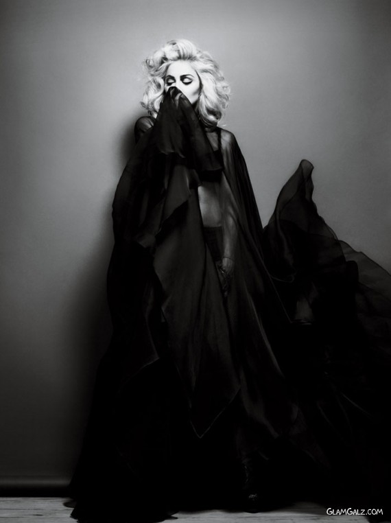 Glamorous Madonna in BnW Shoot