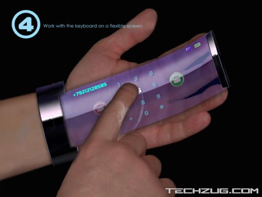 High Tech Bracelet Concept Phone