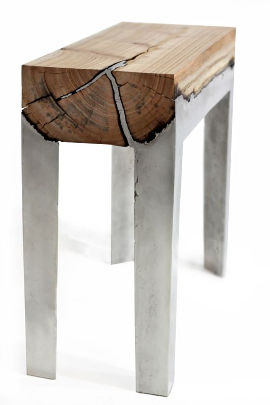 Beautiful Handmade Furniture Fuses Aluminium And Wood Together